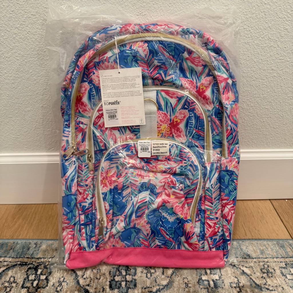 Nwt Pottery Barn Teen Lilly Pulitzer Backpack In Slathouse Soiree